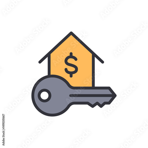 Key To Home Ownership As An Investment Property Purchase Concept