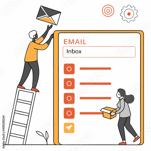 Email inbox management teamwork collaboration online