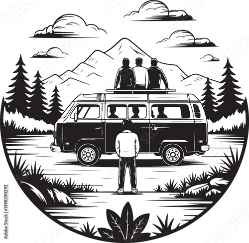 Camping Silhouette Vector – Tent, Campfire, and Nature Elements

Outdoor Camping SVG – Perfect for Adventure & Travel Themes

Rustic Camp Scene Clipart – Hiking and Wilderness Design

Minimalist Campi