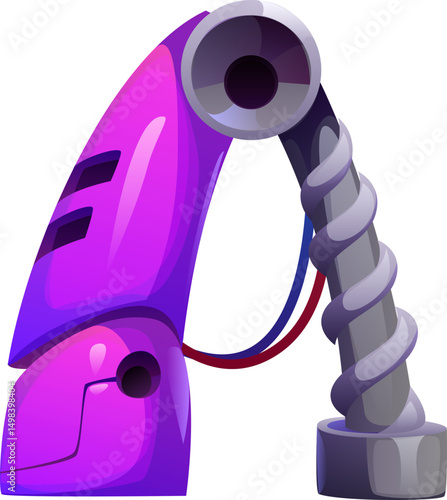 Robot cartoon font of cyborg machine hand gear for typeface, vector English alphabet type. Robot font or engineering ABC letter A of retro robotic arm mechanic machine typeface for space droid type