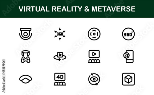New Year and Celebration Icon Set Featuring Fireworks, Party, Festive Decor, Countdown, and Holiday Symbols in a Modern, Vector-Based Design