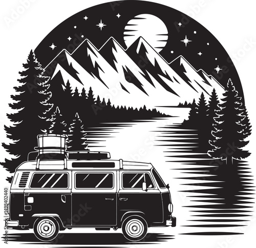Camping Silhouette Vector – Tent, Campfire, and Nature Elements

Outdoor Camping SVG – Perfect for Adventure & Travel Themes

Rustic Camp Scene Clipart – Hiking and Wilderness Design

Minimalist Campi