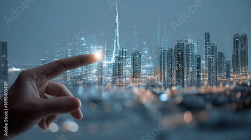 Virtual Touch Screen Interaction with Financial Data Visualization