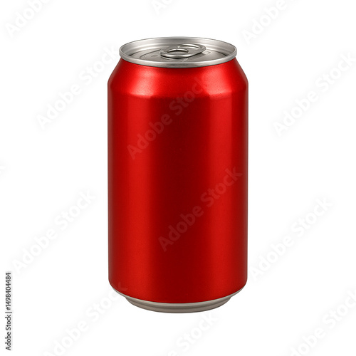 red drink can isolated on transparent or white background PNG
