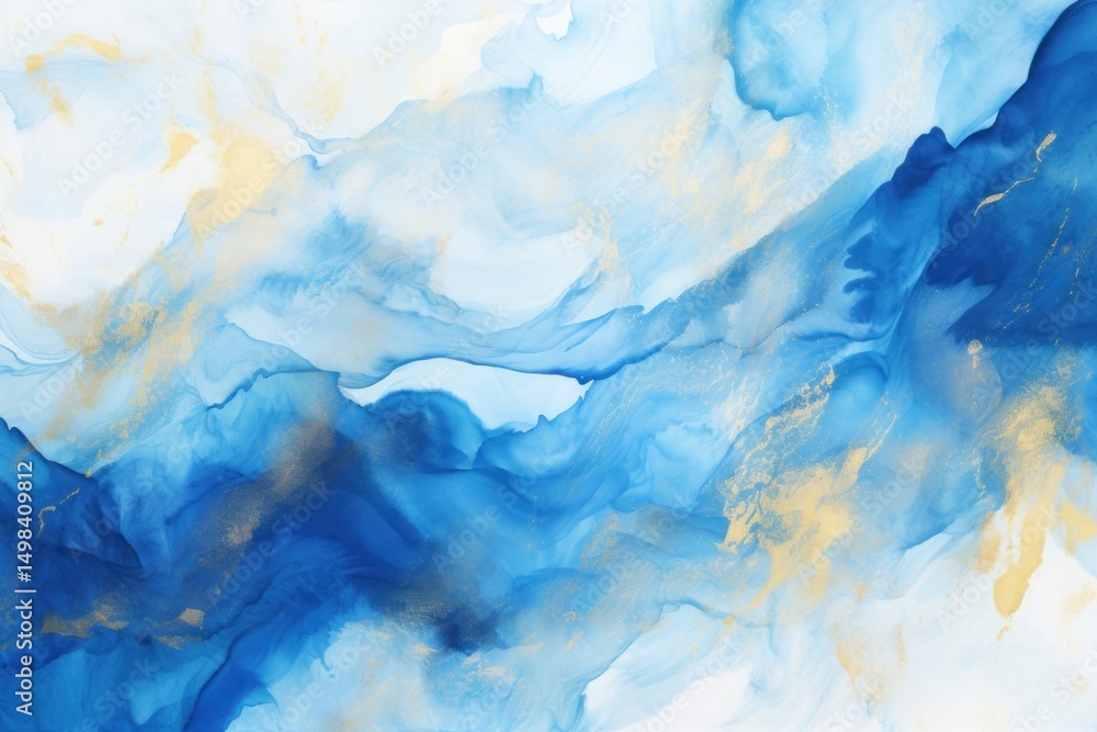 Naklejka premium Ocean surface background painting backgrounds blue.
