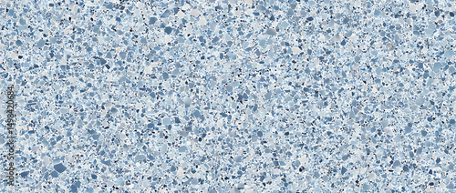 Beautiful blue terrazzo stone texture background - Seamless , pattern , background , tile