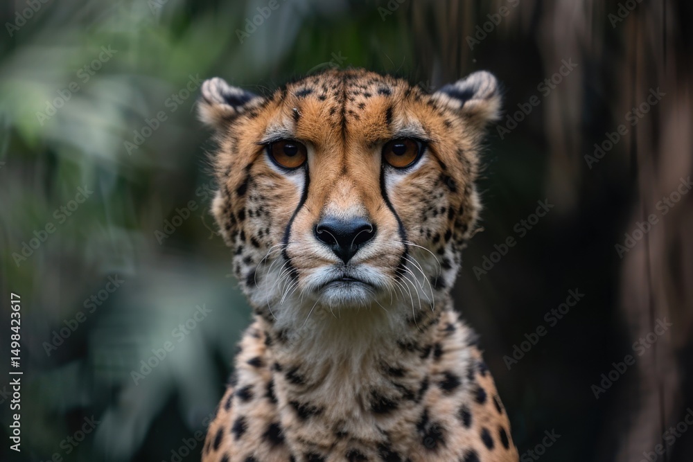Fototapeta premium Wild african cheetah, beautiful mammal animal