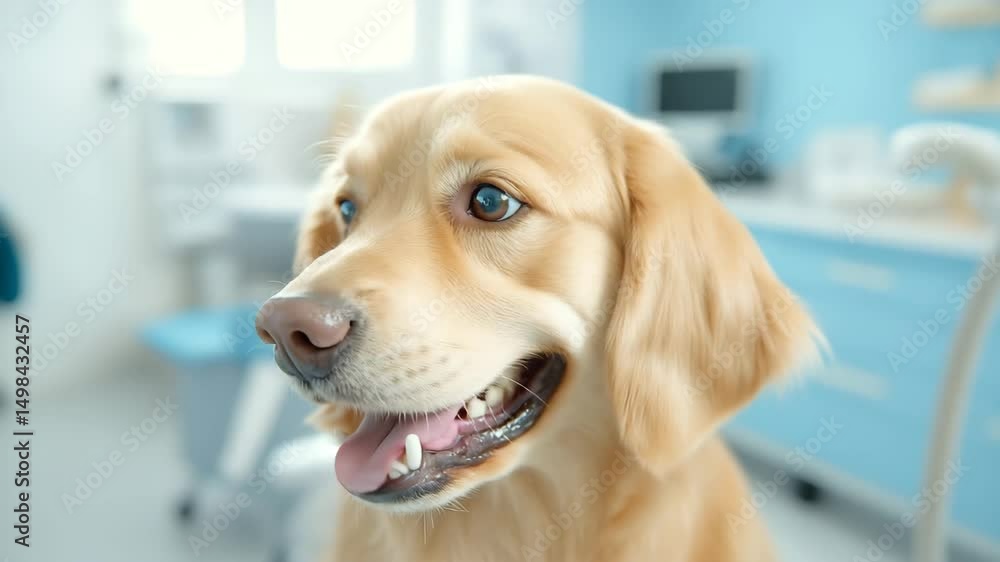 Golden retriever and labrador dog portrait on white background Golden retriever and labrador dog portrait on white background