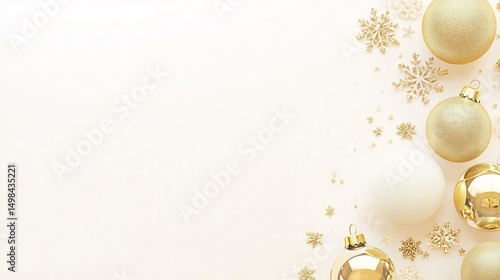 Blank wishcard layered golden spheres and white matte surface abstract and premium look no text Adobe Stock compliant