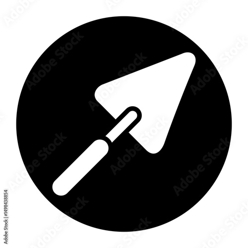 cement trowel icon	