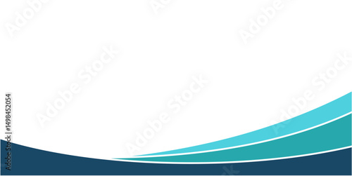 balck and blue premium wave footer	