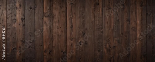 Dark brown reclaimed wood wall, vertical planks, knotty texture ,  wood grain texture,  wooden background