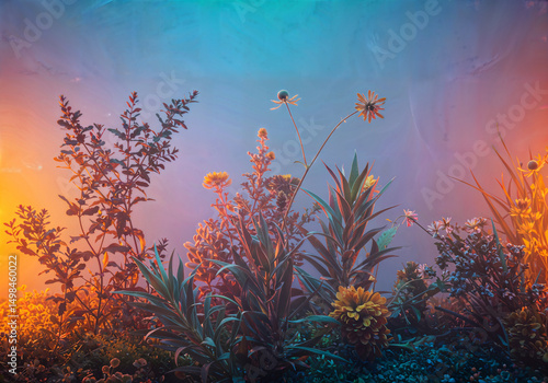 Botanical Dreamscape Illustration