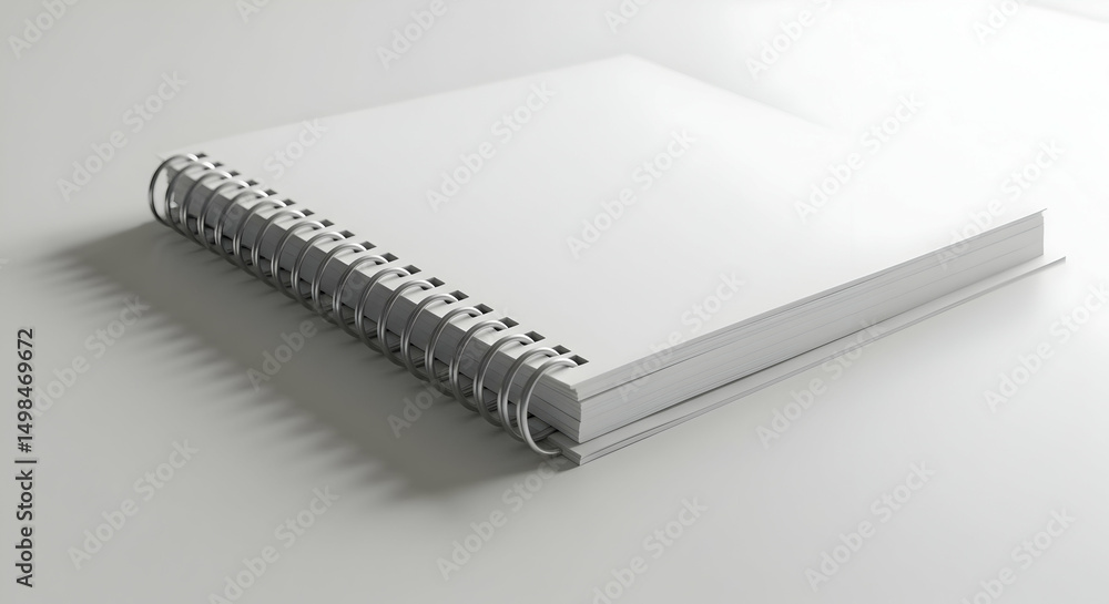 White spiral bound notebook White spiral bound notebook