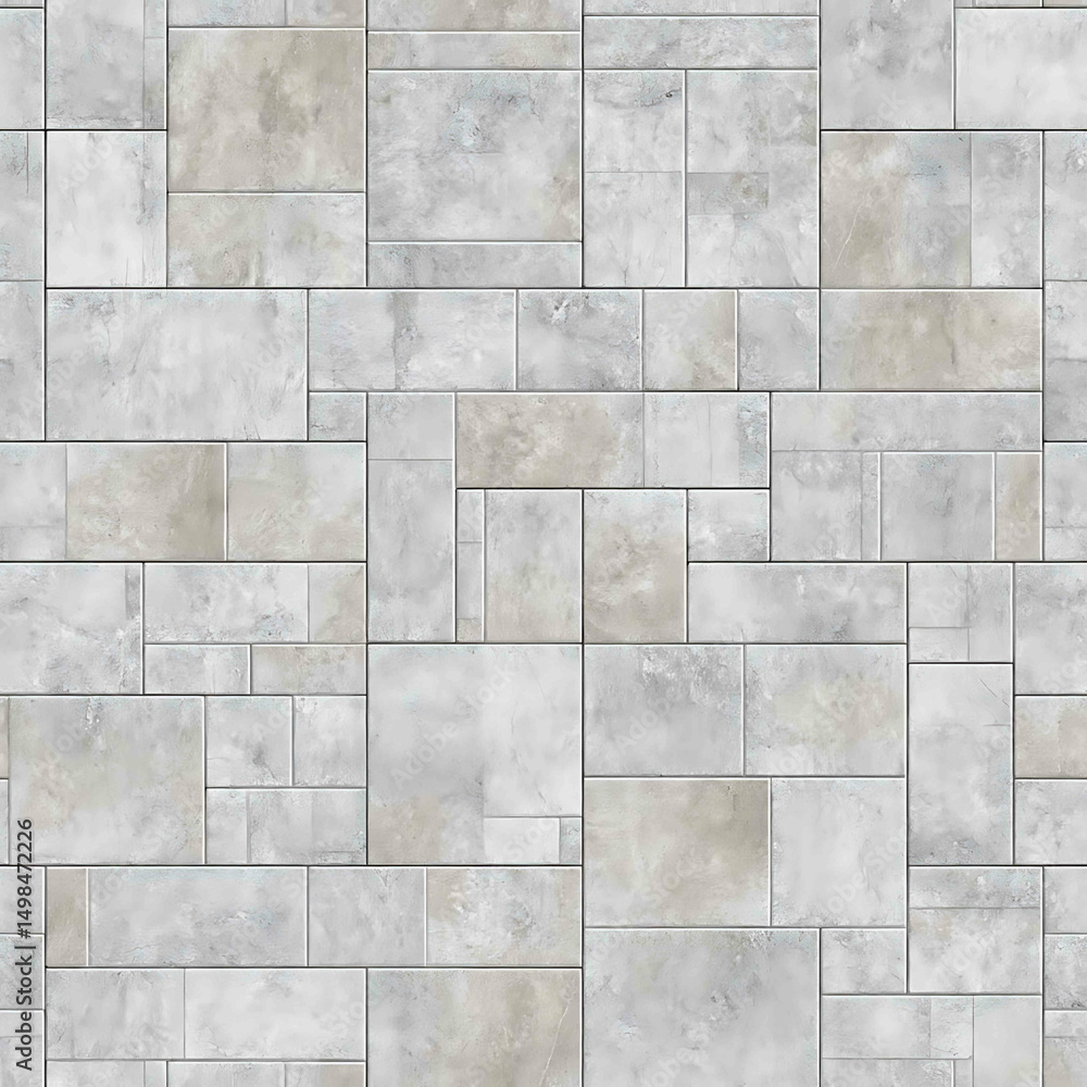 Naklejka premium stone wall, grayish-brown hue - Seamless , pattern , background , tile