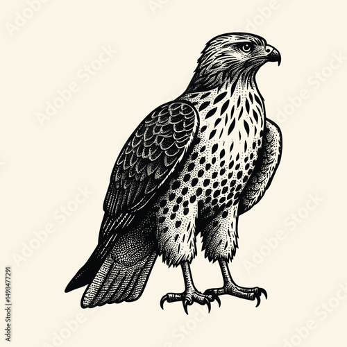 Eagle isolated on white background
