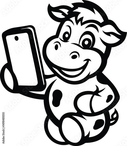 Cute and cartoon style animals vector, Premium quality animals vector illustration design, Stylish cartoon silhouette and line art vector design