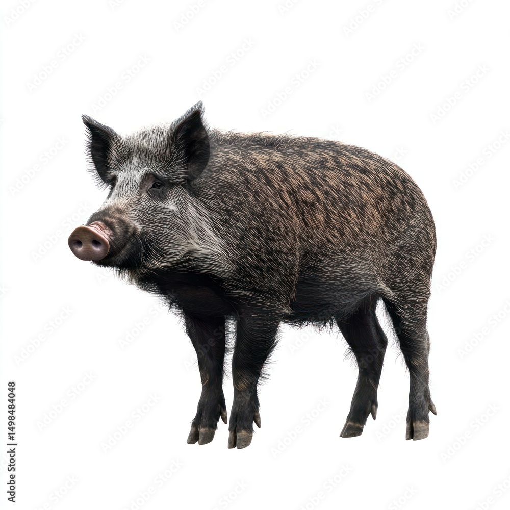 A wild boar animal photography background. A wild boar animal photography background.