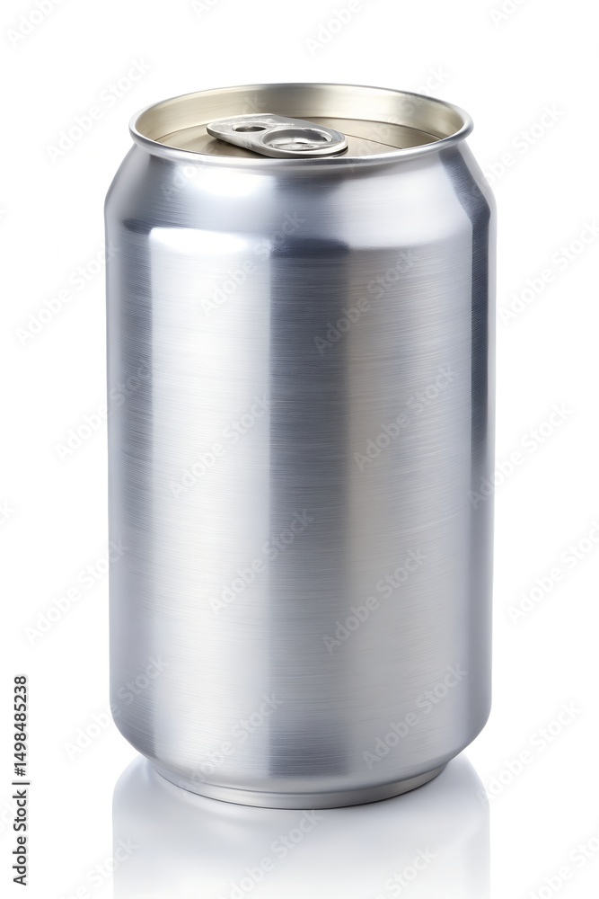 Blank and empty tin can isolated on white Blank and empty tin can isolated on white