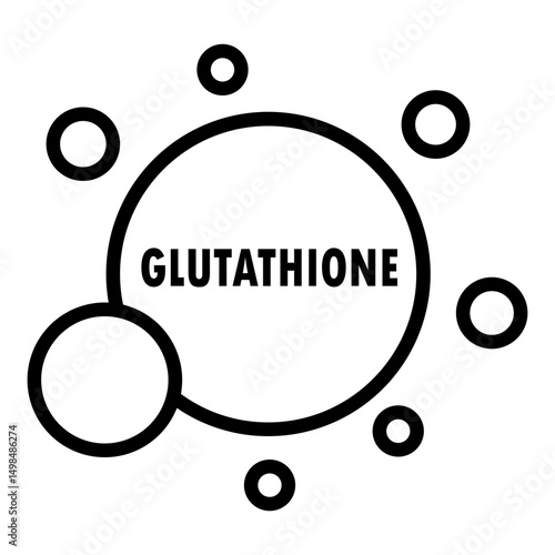 glutathione line icon