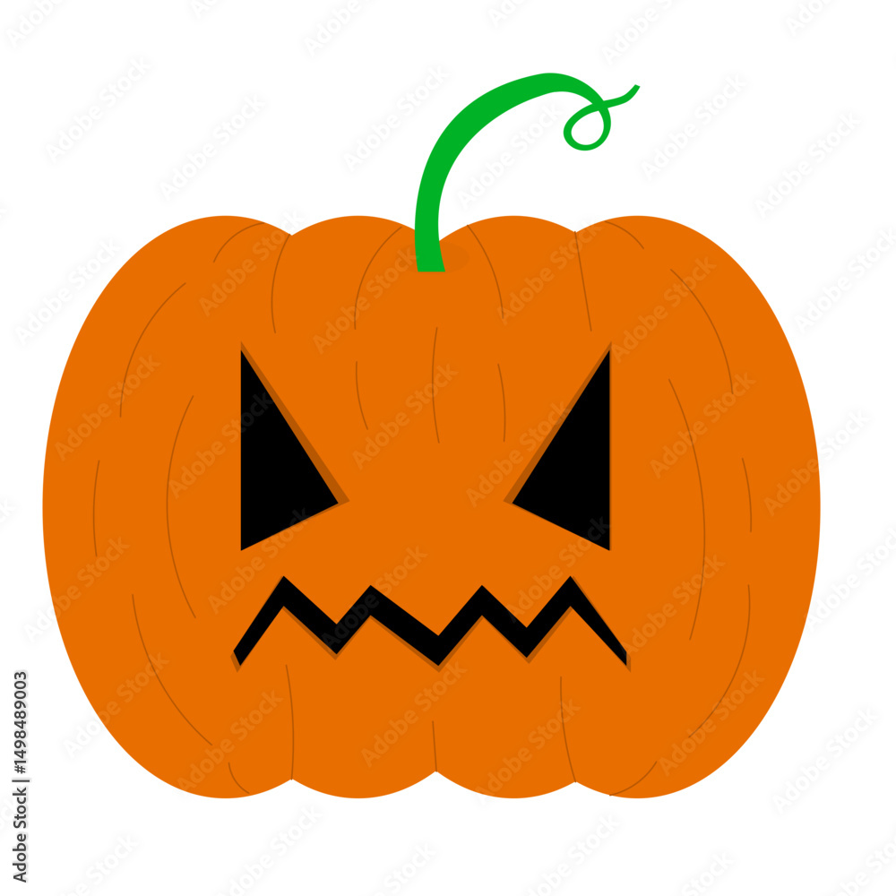 Fototapeta premium Halloween Pumpkin Illustration
