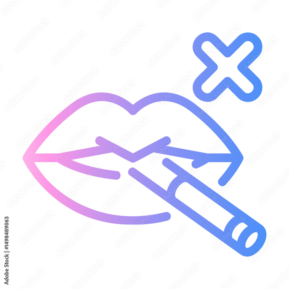 Fototapeta premium lips Line Gradient Icon