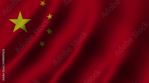 china flag wave