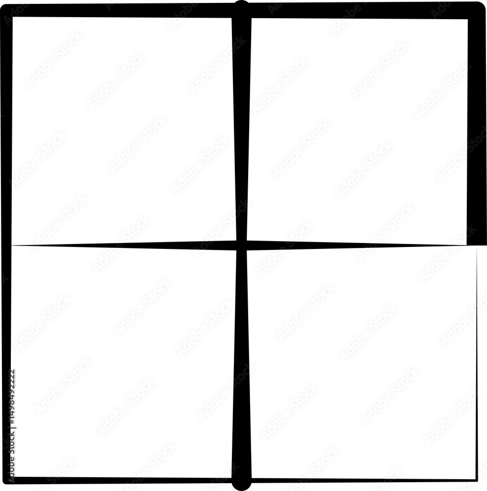Fototapeta premium Set of square shapes