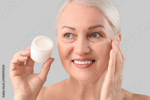 Beautiful mature woman with...