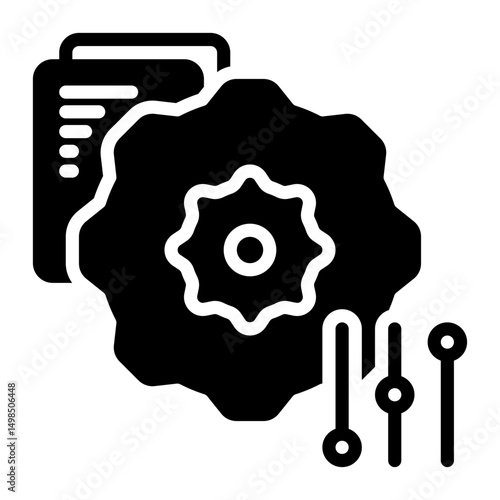 setting icon, glyph icon style
