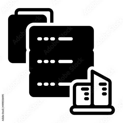 server icon, glyph icon style