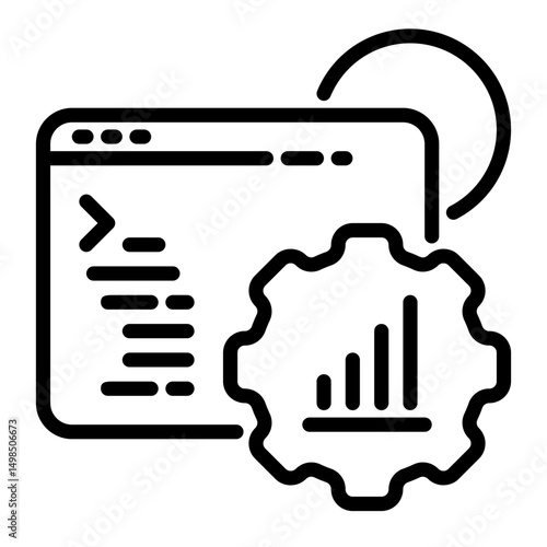 development icon, line icon style