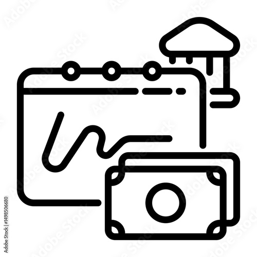 payment icon, line icon style