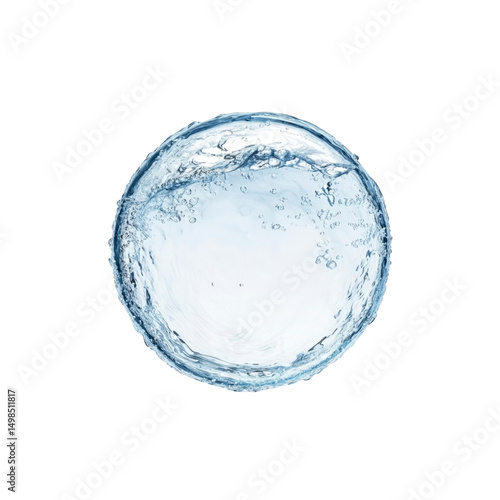Crystal Clear Water Sphere Pure Hydration and Refreshment