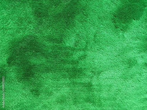 Lush Green Velvet Fabric Texture Background