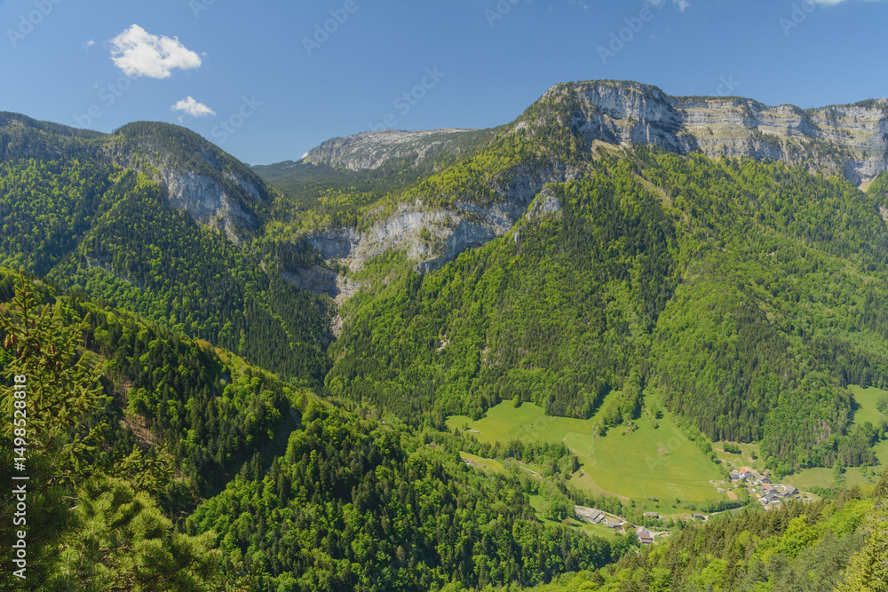Obraz premium Du pas du Roc, à Champlaitier