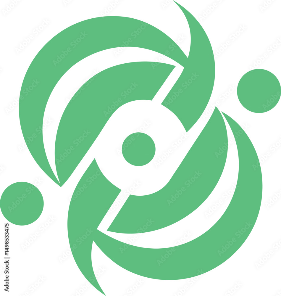 Obraz premium Contemporary Abstract Logo for Gadget and Accessories