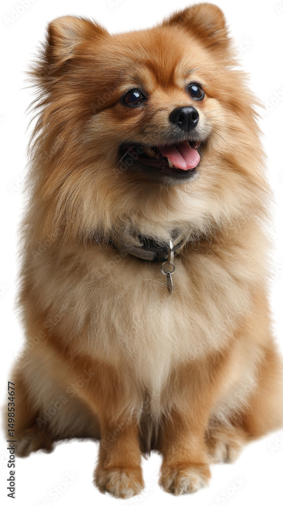 Adorable Pomeranian Portrait: a delightful Pomeranian dog, with its fluffy coat and perky ears, is captured in a charming studio portrait, radiating warmth and cuteness. Adorable Pomeranian Portrait: a delightful Pomeranian dog, with its fluffy coat and perky ears, is captured in a charming studio portrait, radiating warmth and cuteness.
