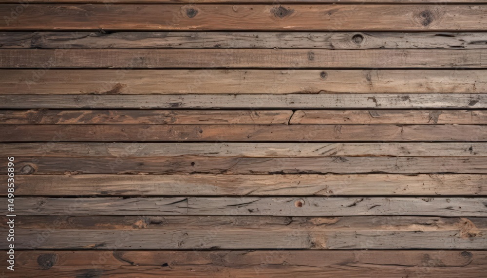 Obraz premium Distressed wood grain, horizontal planks, faded paint , timber, overlay, weathered