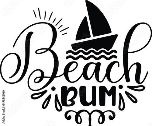 Beach bum svg
