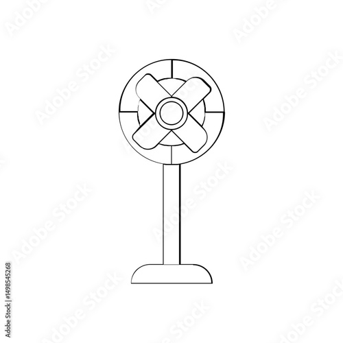 Stand Fan Illustration