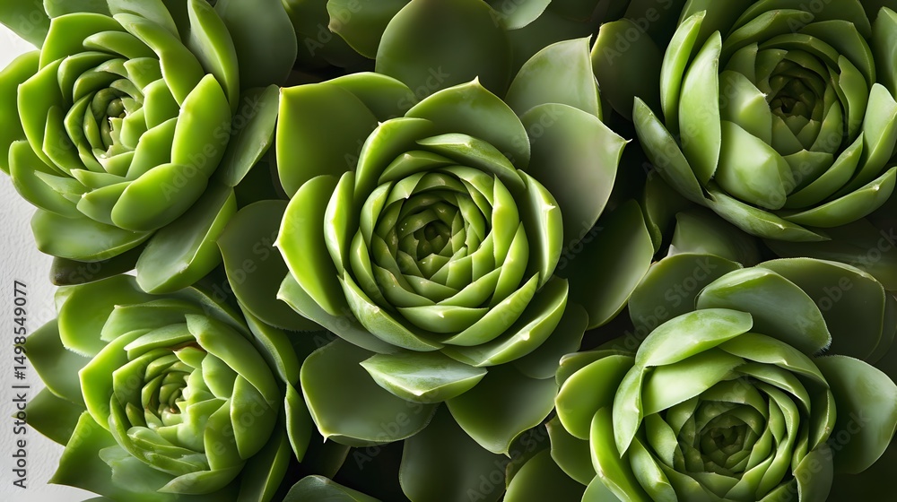 Close-up view of succulent plants. Close-up view of succulent plants.