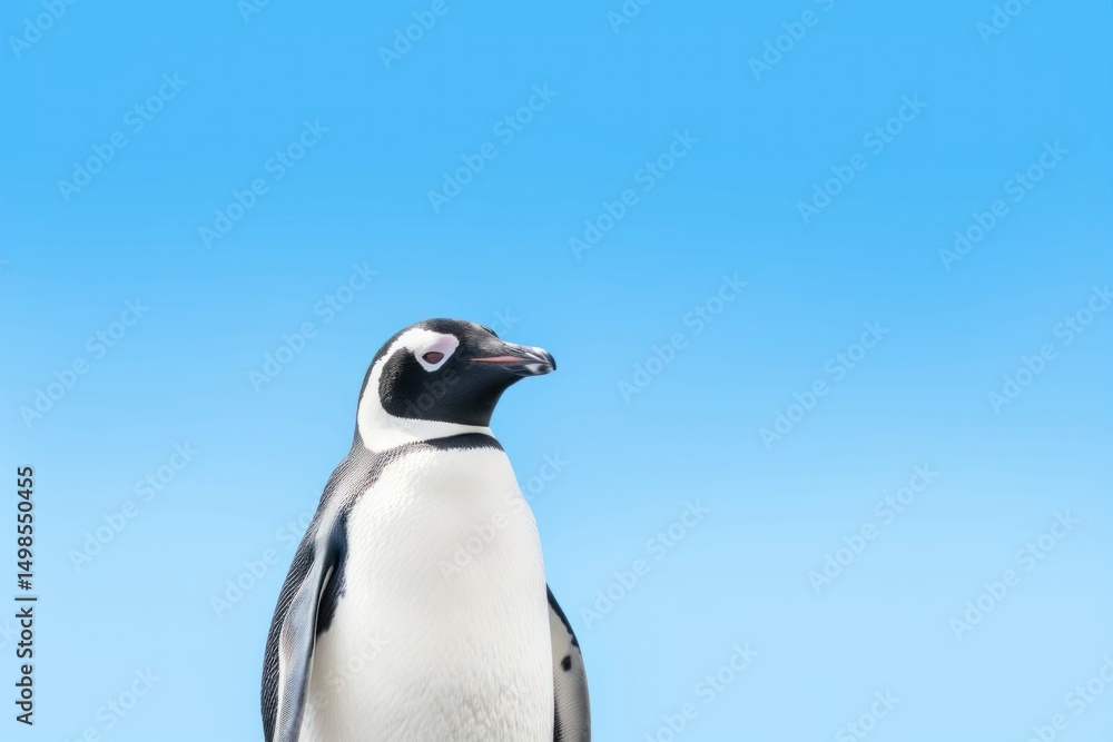Fototapeta premium Penguin animal bird sky.