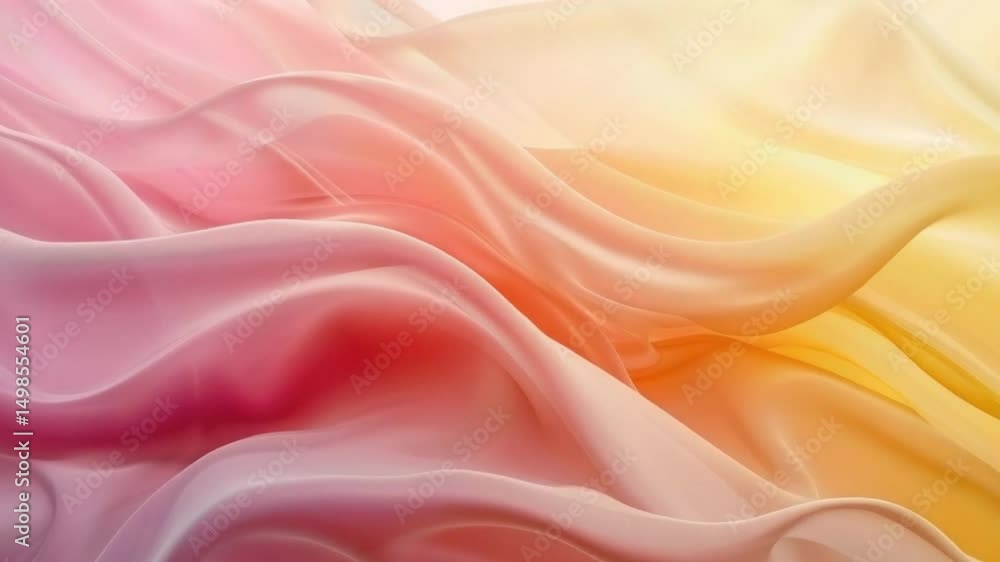 Delicate, flowing fabric in a spectrum of pastel hues Delicate, flowing fabric in a spectrum of pastel hues