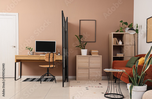 Interior of modern room wit...