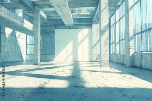 Empty Modern Industrial Interior