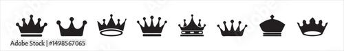 Classic Monarch Crown Emblem Icon