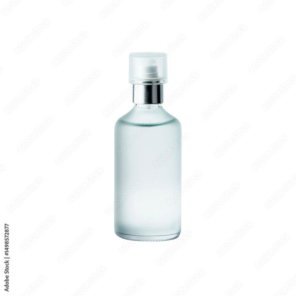 Frosted Glass Perfume Bottle with Silver Cap Frosted Glass Perfume Bottle with Silver Cap