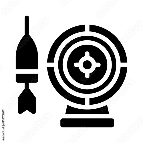 dartboard glyph icon