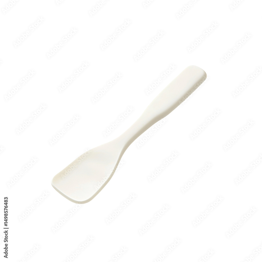 Off-White Small Plastic Spoon for Ice Cream, Yogurt, or Dessert Off-White Small Plastic Spoon for Ice Cream, Yogurt, or Dessert